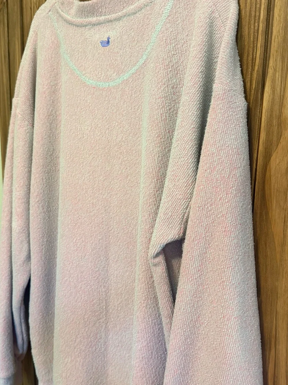 Southern Marsh Sunday Morning Sweater Pullover Cream Oversized Cozy Size M